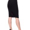 Jupe crayon noire vintage taille haute, style 40's