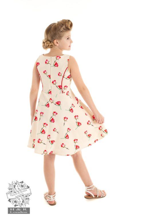 Robe évasée Sorella, style rétro pour fillette
