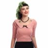 Pull rose col Peter Pan, style vintage, Collectif, Londres