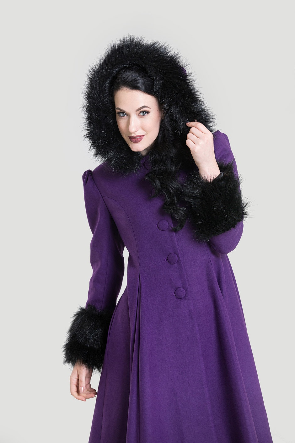 manteau violet