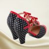 chaussures à talons Kelly Lee, rouges et noires , style vintage, Banned 3