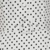 robe crayon pres du corps seconde peau wiggle retro vintage manche courte col chemise bouton decoratifs blanche mini petit pois polka dot noir été cintré midi fifties 50s années 50 pin up elegant chic classe casual quotidien tissu coton hearts and roses